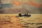 Winslow Homer Canvas Paintings - Rowing Home